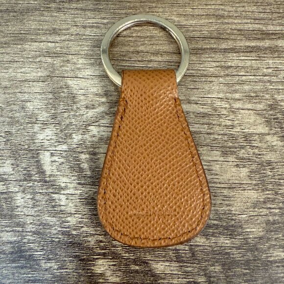 Vintage Dooney & Bourke Brown/Tan Leather Duck Key Fob Ring - Picture 2 of 4
